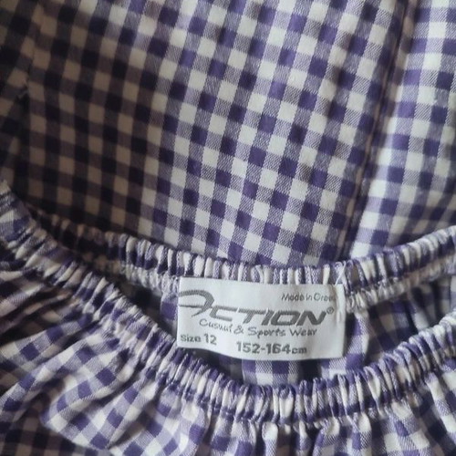 Crop Top and Shorts Set like new, size 12Y, cotton