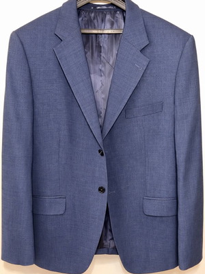 Authentic Ted Lapidus custom made jacket blue, new, size 56