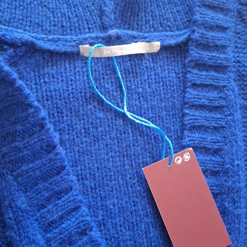 In Wear wool and cashmere sweater with hood, new, blue, size S