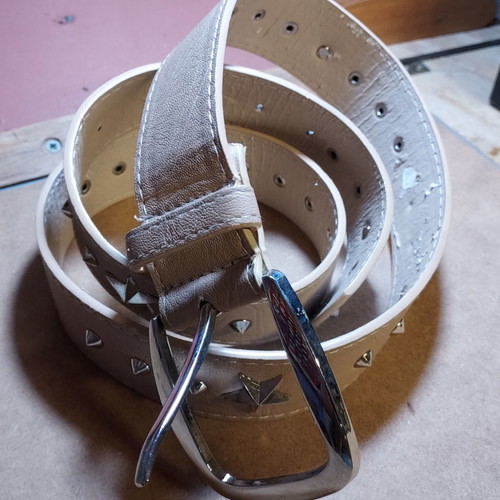 Three belts new with silver studs and stars