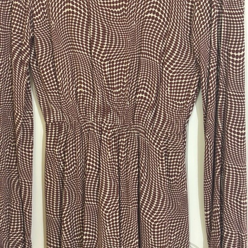 Cruise dress burgundy white like new, size S