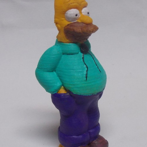 The Simpsons figure like new, hand-painted with acrylics