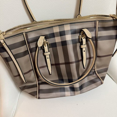 Burberry smoked check Salisbury tote shoulder bag trench 3884121