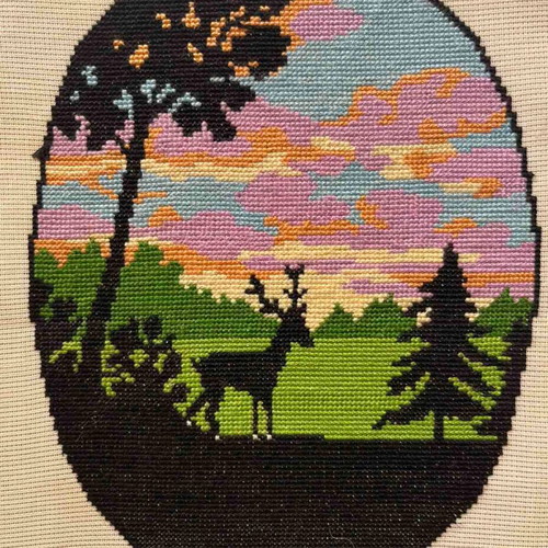 Handmade embroidery frame, 0.19x0.14 m