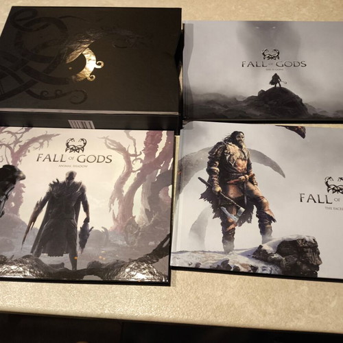 Fall of Gods trilogy like new with slipcase