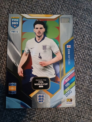Declan Rice-England Football Card new