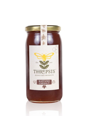 Αγνό Μέλι Κάστανο Threpsis 0,5kg καινούργιο