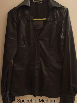 Specchio shirt new, size M, black with tag