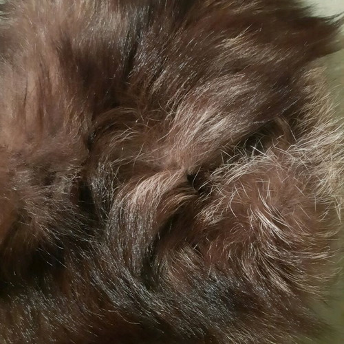 Fur stole collar brown like new