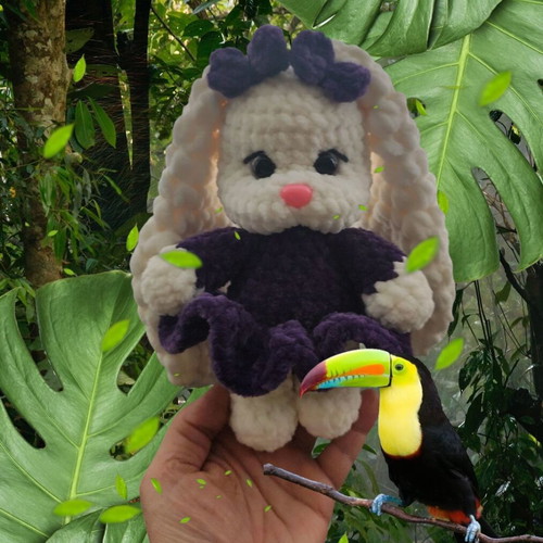 Handmade Bunny New Made of Soft Plush Yarn