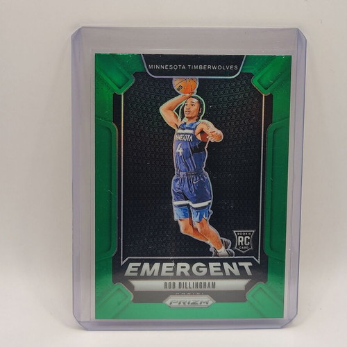 Rob Dillingham Prizm 2024-25 Emergent Green Insert Card new