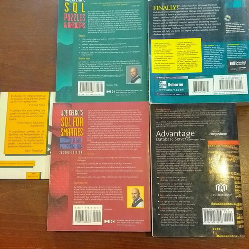 Programming books used, set of 5, English language