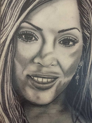 Beyonce portrait like new 28x20