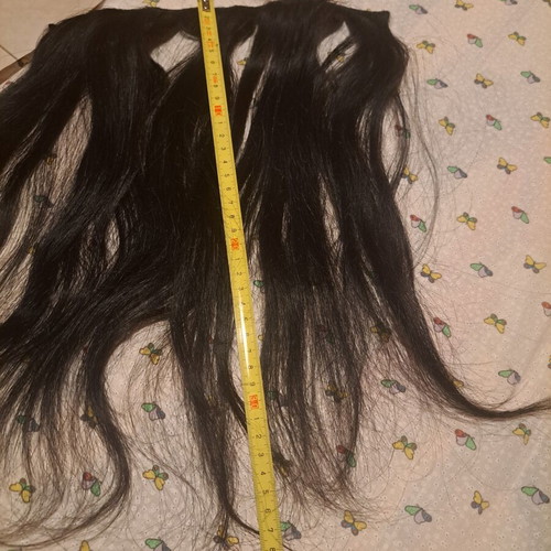 She Italian natural black hair extensions, 4 pieces, various lengths
