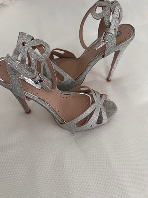 Silver High Heeled Sandal Kurt Geiger