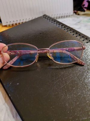Jill Stuart women's computer glasses new, pink-purple frame