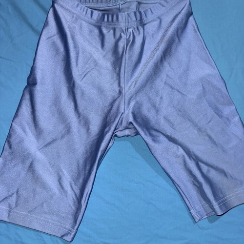 Shiny turquoise cycling shorts, size small