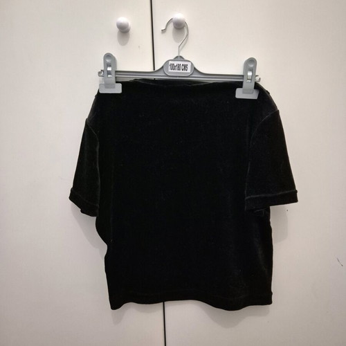 Morgan de Toi women's short-sleeve blouse like new, black