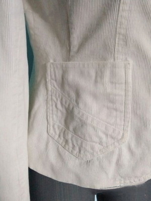 Γυναικείο τζιν σακάκι H&M Devided λευκό, σαν καινούργιο