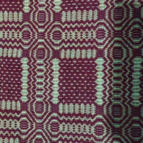 Woven wool pillow in traditional design like new, 57x47cm