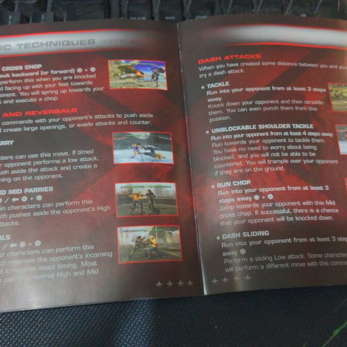 Tekken 6 PS3 booklet new, only the booklet