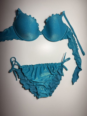 Calzedonia bikini new, turquoise, bra size 4 (L), slip size M