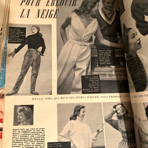Vintage French magazine 1953 used
