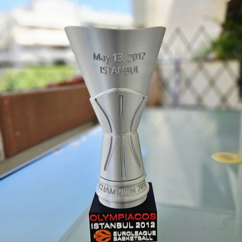Euroleague 2012 Olympiacos Istanbul Trophy 30 cm, 3D printed