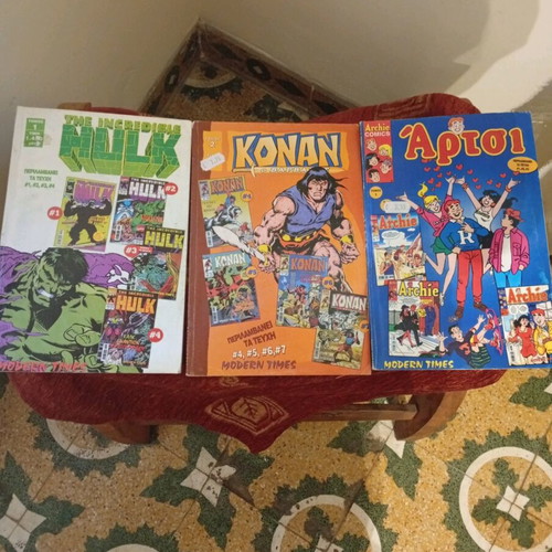 Hulk, Conan, Archie and Barbie comics like new, Modern Times