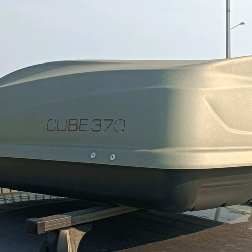 Levup Cube 370L Roof Box used, silver, plastic, right opening