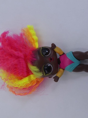 LOL Surprise Doll Glow Girl Hair Vibes μεταχειρισμένη Hot Pink/Neon Yellow