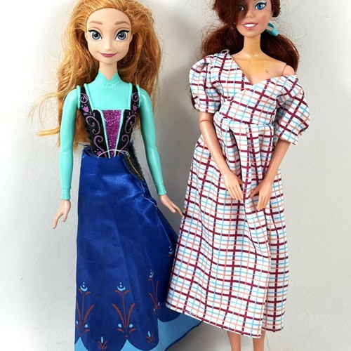 Disney dolls pack of 5 used with Ariel, Anna Frozen, Anastasia, Miraculous Ladybug