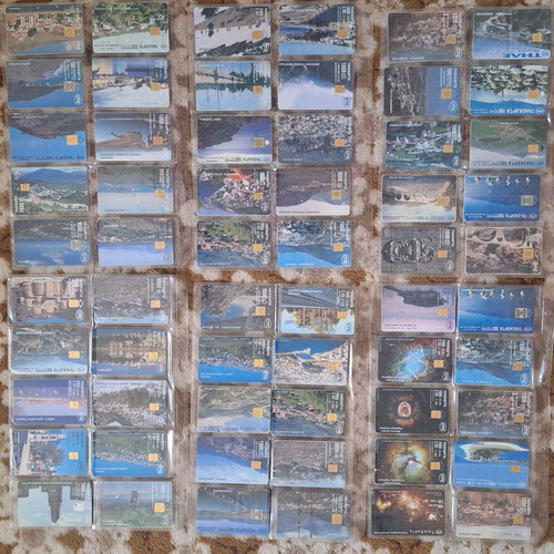 Phone cards used collection