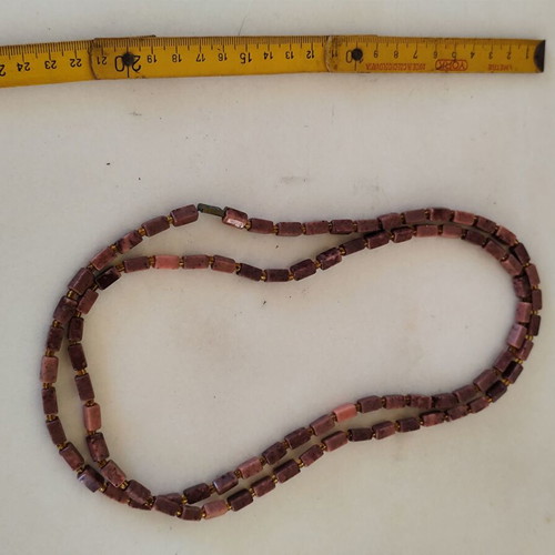 Fo Bijou Necklace Length 110cm Like New, Pink
