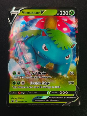 Pokemon Venusaur V SWSH 100 Black Star Promos κάρτα καινούργια