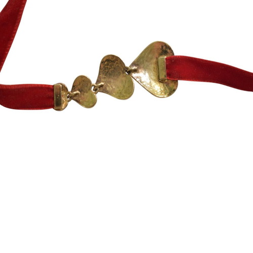 Louis Vuitton Sweet Monogram Red Velvet Choker necklace like new