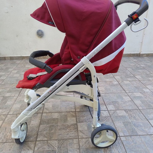 Inglesina Trilogy stroller used with extras and rain cover