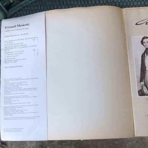 Mendelssohn I Grandi Musicisti vinyl used, classical music