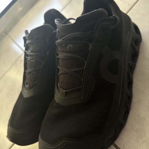 On Cloudmonster Void 44 athletic shoes used, black