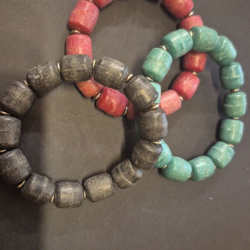 Bracelets made of genuine frankincense beads, new, 13 pieces