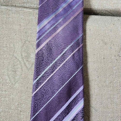 Kenzo Homme silk tie like new, colorful purple