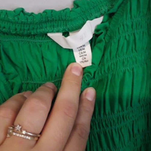 H&M dress green like new