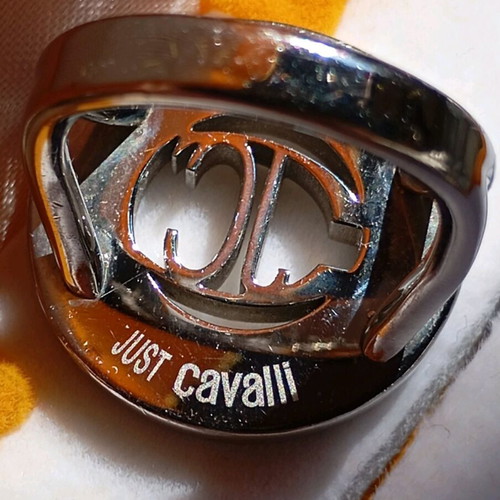 Just Cavalli women's ring used with zircon crystals silver
