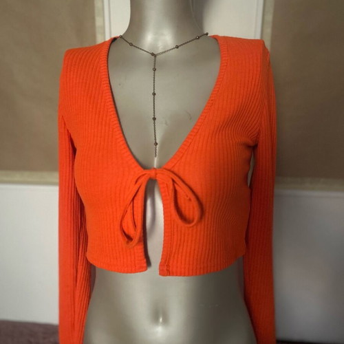 Orange jacket H&M like new, size XS