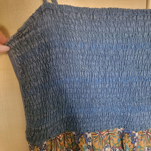 Dress small size used, comfortable with nice pattern