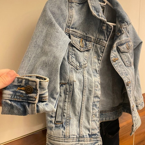Denim set like new for boy 6-7 years, jacket and skinny blue jeans