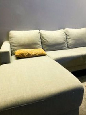 Gray 3-Seater Sofa with Chaise Used