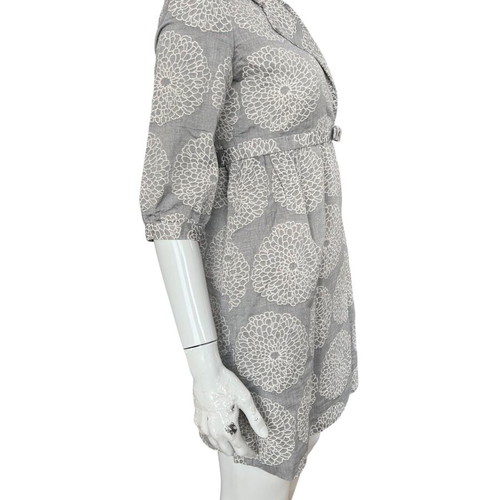 Vivienne Tam cotton gray mini dress like new, size S-M