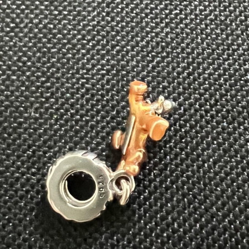 Silver 925 tiger charm new with enamel