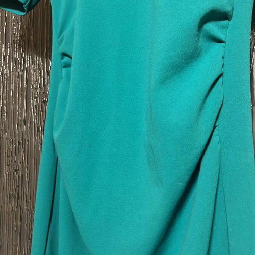 Zara women's elastic fitted dress used, green